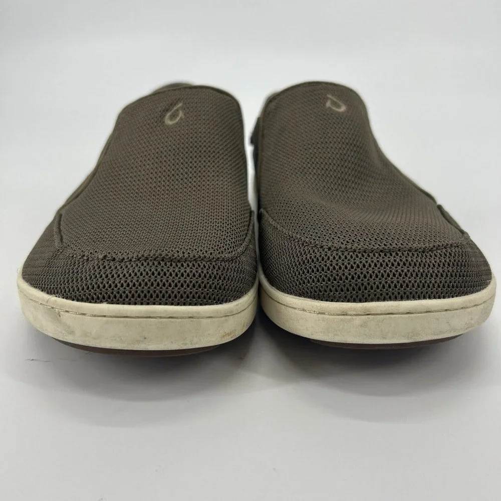 Olukai Shoes Mens‎ Size 9M EUR 42 Brown Nohea Mesh Slip On Sneaker